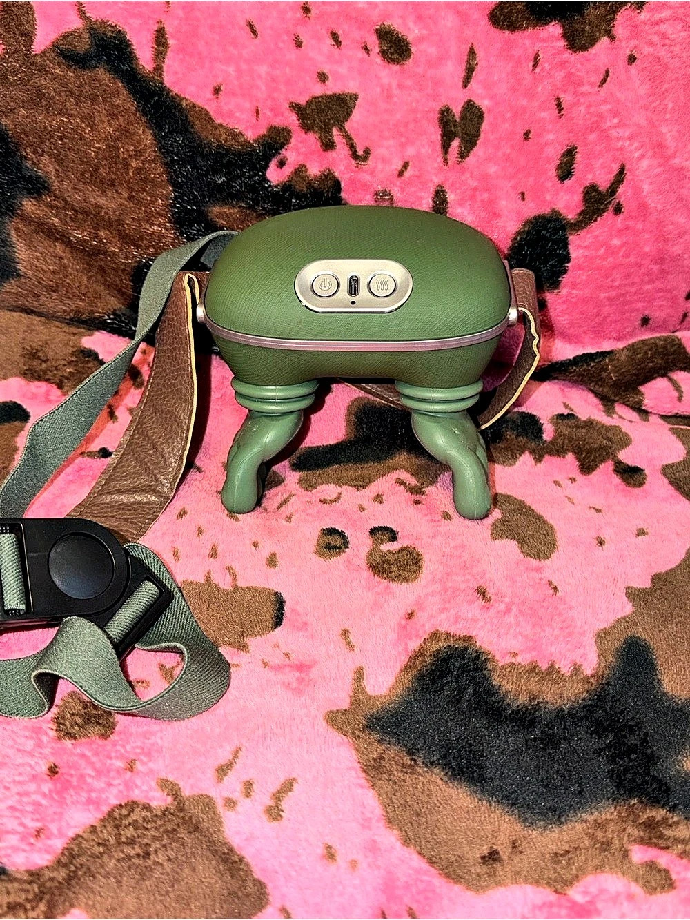 Green Wearable Massage Device